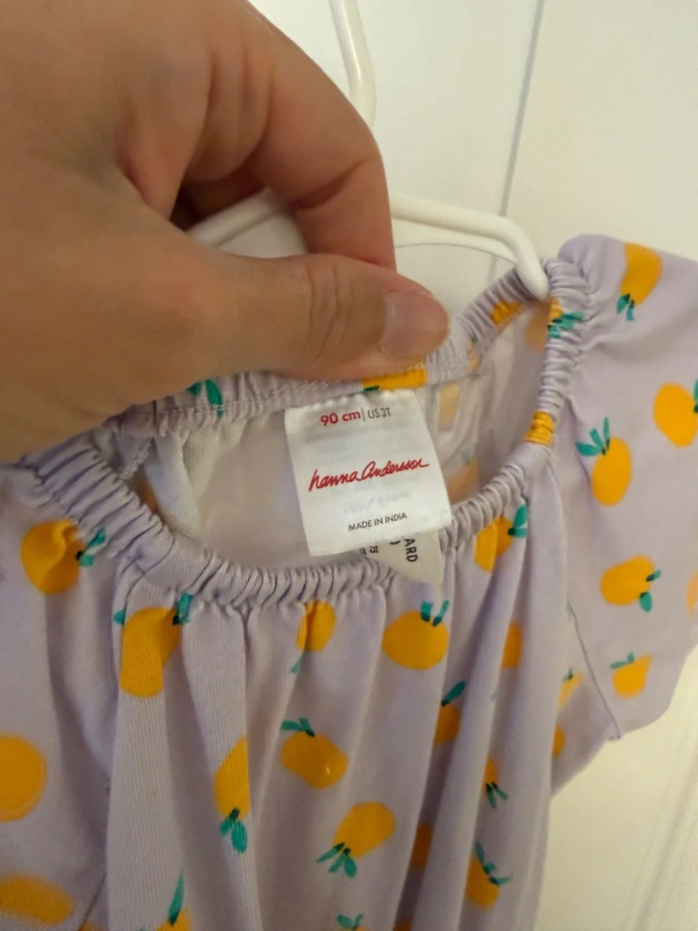 Hannah Andersson Baby Flutter Sleeve Romper in Orange Squeeze 3T - Picture 5 of 5